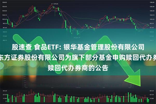 股速查 食品ETF: 银华基金管理股份有限公司关于增加东方证券股份有限公司为旗下部分基金申购赎回代办券商的公告
