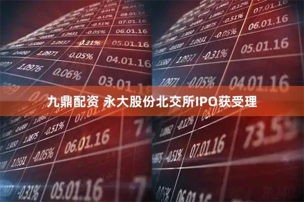 九鼎配资 永大股份北交所IPO获受理