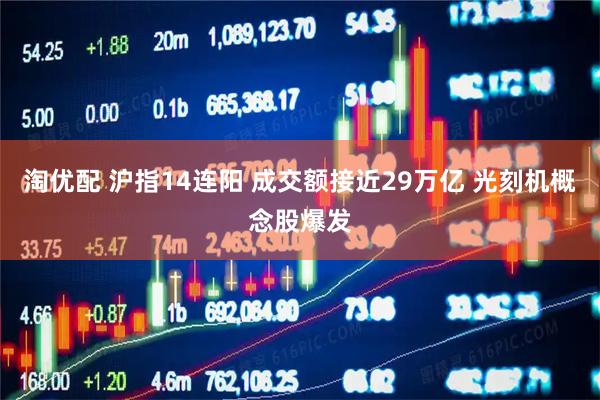 淘优配 沪指14连阳 成交额接近29万亿 光刻机概念股爆发